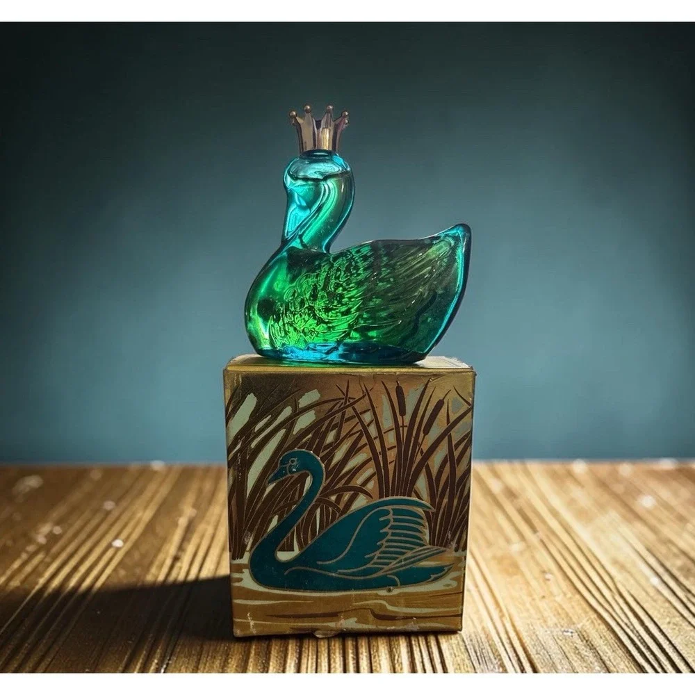 Vintage Avon Royal Swan Cologne Decanter